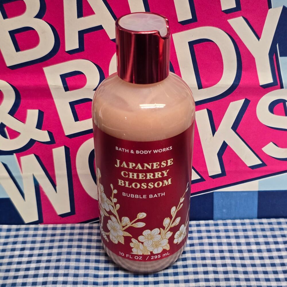 BBW Japanese Cherry Blossom Luxurious Bubble Bath Rich Creamy Foam